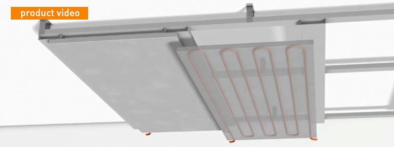 Water-based ceiling cooling is a surface cooling system and operates using radiant heat exchange.